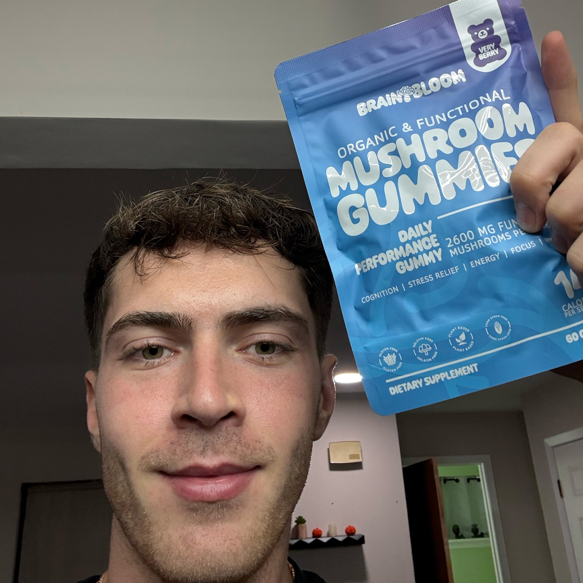 BrainBloom Daily Performance Mushroom Gummies – Very Berry